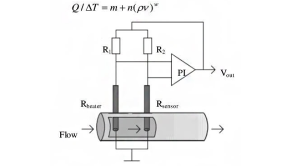 熱式氣（qì）體質（zhì）量流量計的基本測量原理（圖）