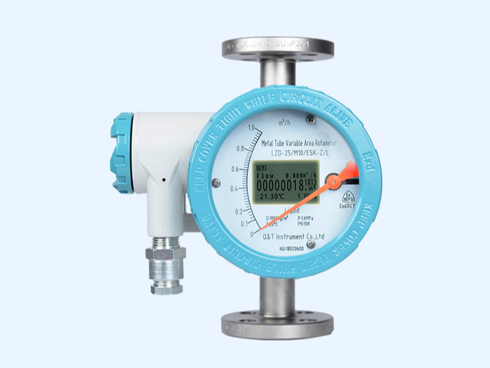 液晶顯（xiǎn）示金屬管浮子流量計